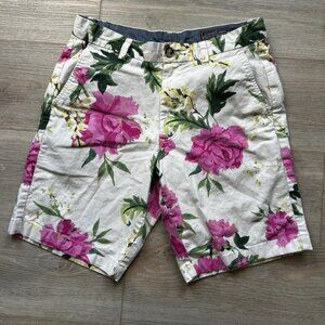 Vineyard Vines Kentucky Derby Shorts Men (30) Floral Inseam 9